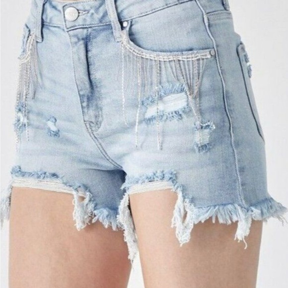 WHITE BIRCH BLING SHORTS SOZE LARGE - Picture 1 of 3